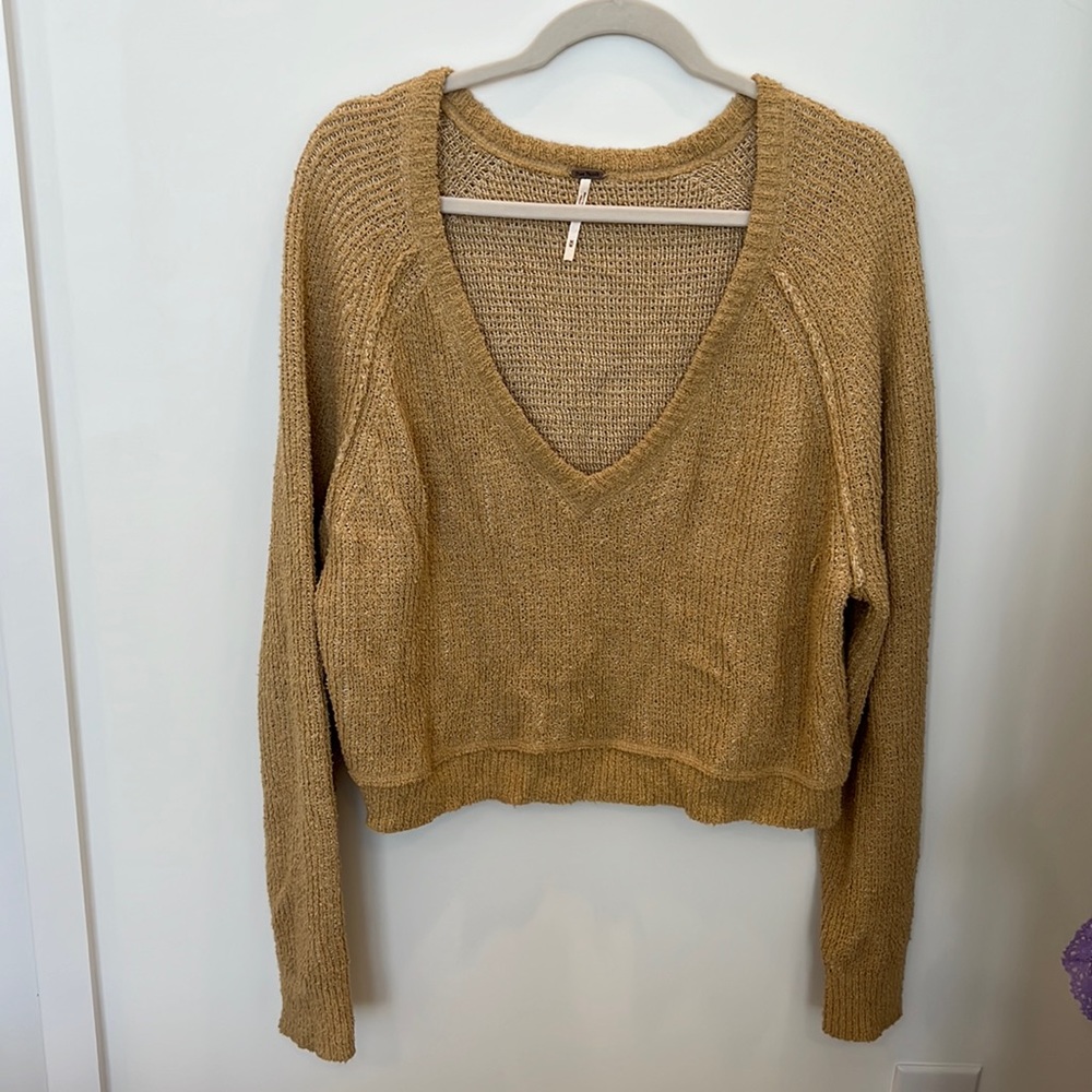 Free People Cropped Sweater